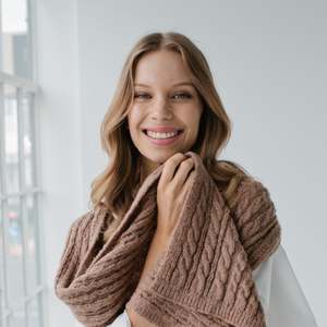 Cosy Cable Scarf