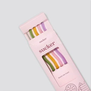 Wavy Glass Drinking Straws