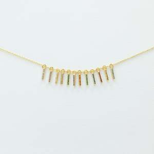 Single Happy Birthstone Pendant