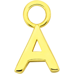 Eligible For Discount Code: Mix It Up Single Pendant - Solid Gold / Letters