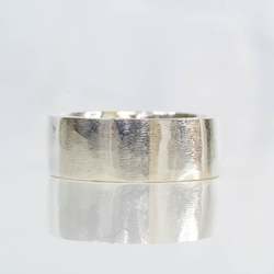 Wedding: Square Band - Wide - Sterling Silver