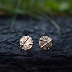 Studs: Vena Studs - 9ct Yellow Gold