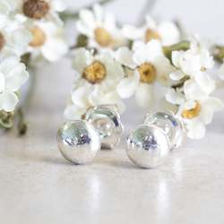 Studs: Pebble studs - Sterling Silver