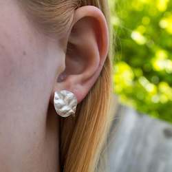 Studs: Ramarama Leaf Studs - Sterling Silver