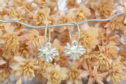 Hoops Drops: Coprosma Hoop Earrings with Peridots - Sterling Silver