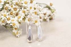 Hoops Drops: Athos Drop Earrings - Sterling Silver