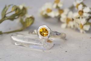 November: Neve Ring - Sterling Silver with Citrine