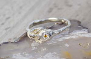 November: Levis Ring with Citrine - Sterling Silver