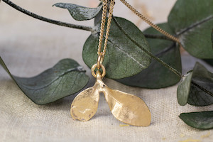 Botanical Collection: Seedling Pendant - 9ct Yellow Gold