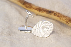 Shorelines: Shore Cufflinks  - Sterling Silver