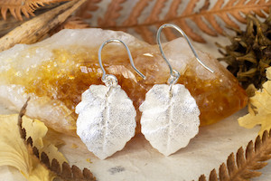 Autumn Leaf Earrings - Sterling Silver
