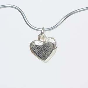 Hearts: Heart Charm - Sterling Silver