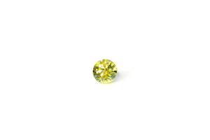 Gemstones: 6mm Sapphire: 0.97ct Round - Yellow-Green