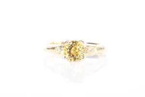 Engagement Rings: Mira Ring - 9ct Yellow Gold with Yellow Zircon