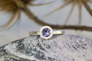 Silver Rings: Pelagus Ring - Sterling Silver with Iolite