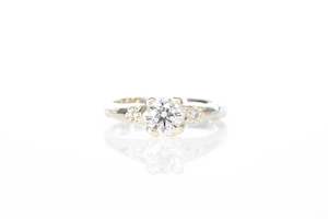 April: Mira Ring - 9ct White Gold with 0.61ct Lab Diamond