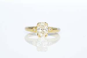 Engagement Rings: Eos Ring - 18ct Yellow Gold with 1.1ct Lab-Grown Diamond
