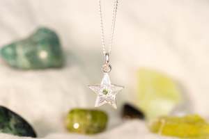 September: Star Pendant - Sterling Silver