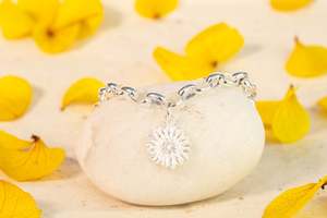Daisy Charm Bracelet - Sterling Silver