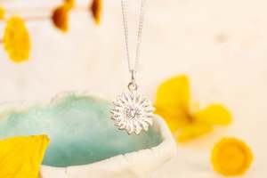 Little Fortunes: Daisy Pendant - Sterling Silver