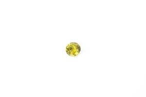 5.25mm Sapphire: 0.73ct Round - Green-Yellow