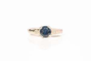 Mira Ring - 18ct White Gold with 1.1ct Blue Sapphire