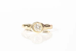 Engagement Rings: Spring Ring - 9ct Yellow Gold with Lab Diamond