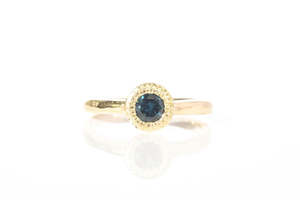 Pelagus Ring - 9ct Yellow Gold with Teal Sapphire