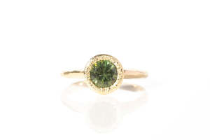 Lota Ring - 9ct Yellow Gold with 1.35ct Green Sapphire