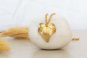 Ivy Leaf Pendant - Gold Plated