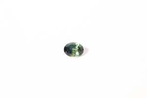 7.5x5mm Sapphire: 1.36ct Oval - Blue Green