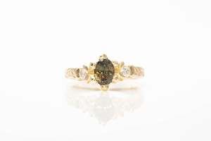 Meadow Ring - 9ct Yellow Gold with Bronze Sapphire and Diamonds