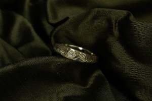 Aegis Ring - 9ct White Gold with Diamond