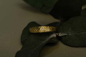 Aegis Ring - 9ct Yellow Gold with Diamond