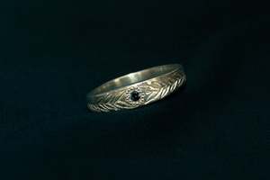 Aegis Ring - Sterling Silver with Blue Sapphire