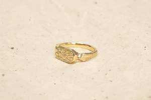 Relic Signet Ring - 9ct Yellow Gold with Diamond