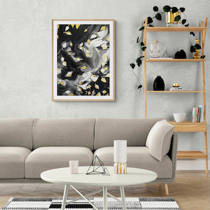 Paintings: Where the gold lies - a large original painting unframed