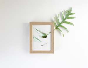 Paintings: I let the light in - a small (6 x 8") framed original watercolour painting