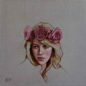 Crown of Flowers 6 by New Zealand Artist, Soraya Bradley - Soraya • Bradley