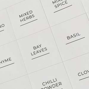 Square Spice Label Set