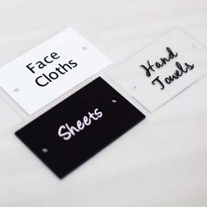 Acrylic Tag with Label