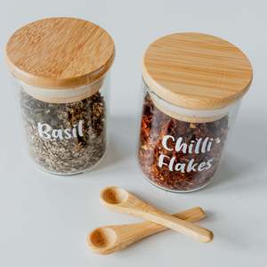 Glass Jars: Bamboo Spice Spoon