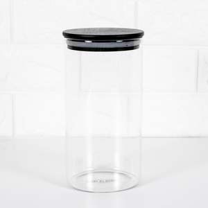 Glass Jars: Bamboo Glass Jar 1300ml