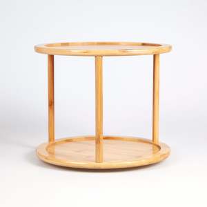 Two Tier Bamboo Turntable/ Lazy Susan