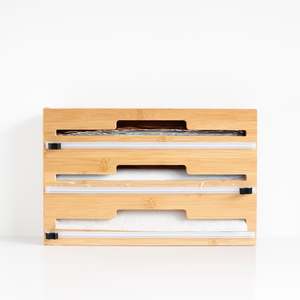 Drawer Inserts And Clear Bins: Bamboo Wrap Dispenser