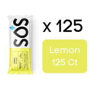 SOS Daily - Vitamin Enhanced Lemon 125ct Bulk Buy