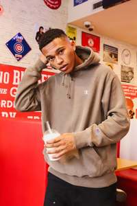 Champion Unisex Reverse Weave Hood in Cafe Latte