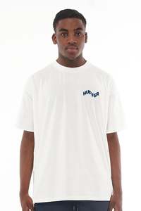 Huffer Mens Sup Tee/Ebb in Chalk