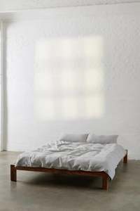 Home: Linen Duvet Cover Set - Fog Grey