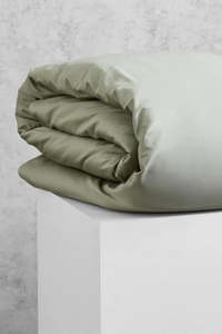 Relaxed Cotton Duvet Cover Set Fog Grey
